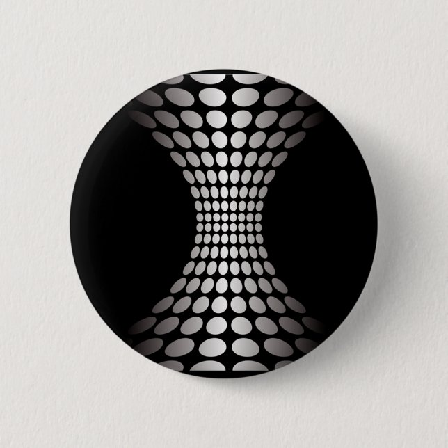 Black and White Optical Illusion 2 Inch Round Button (Front)