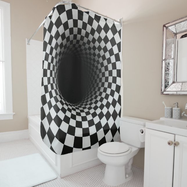 Black and White Optical Illusion Tunnel (In Situ)