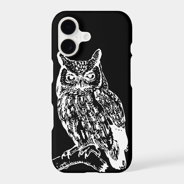 Black and White Owl Design (Verso)