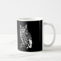 Black and White Owl Design
