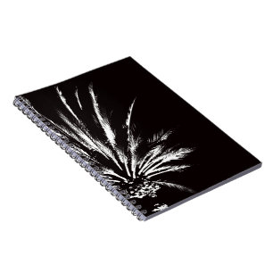 Black and White Palm Tree Notebook