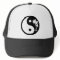 Black and White Palm Tree Yin Yang Hat
