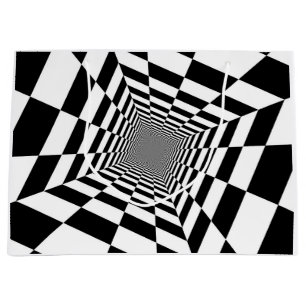 BLACK AND WHITE PAPER Gift Bag