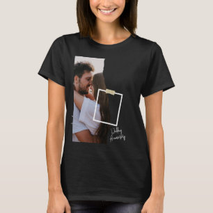 Black and White Paper Wedding Anniversary T-Shirt 