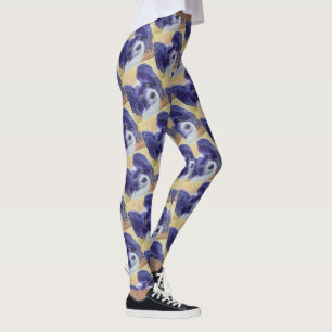 BLACK AND WHITE PAPILLON LEGGINGS