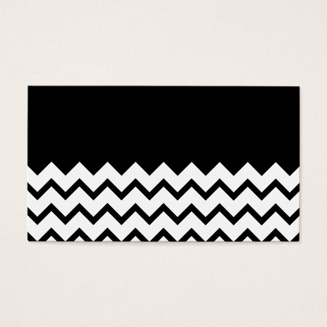 Black and White. Part Zig Zag, Part Plain Black. (Front)