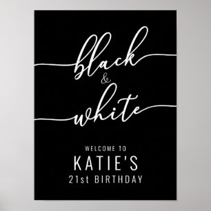 Black and White Party Poster