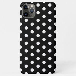 Black and White Pastel Polka Dot  iPhone 11 Pro Max Case