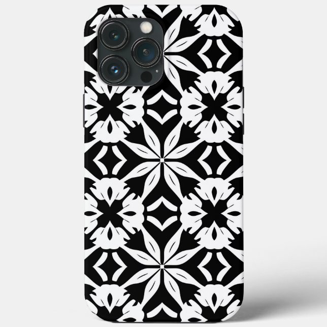 Black and white Pattern Case-Mate iPhone Case (Back)