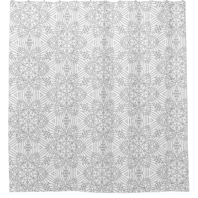 Black and White pattern flowers mindfulness (Front)