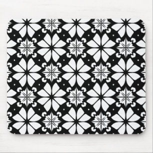 Black and white Pattern Mouse Pad