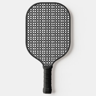Black and White Pattern Pickleball Paddle