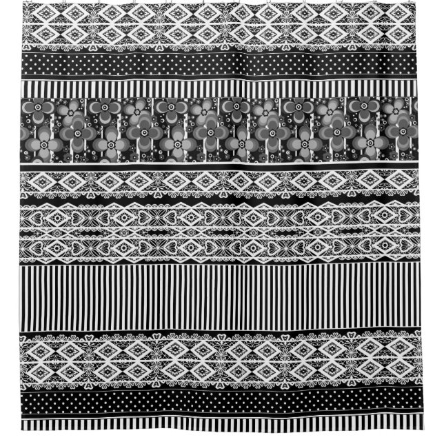 Black and white pattern with lace and patchwork (Front)