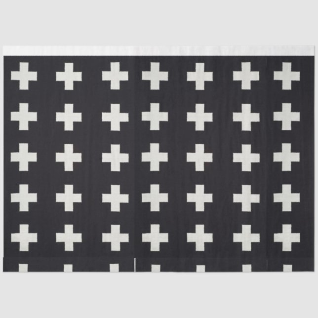 Black and White Patterned Decoupage Paper (Front)