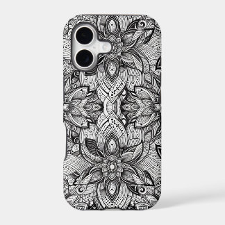 Black and White Patterned Phone Case
