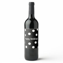 Black and white personalized birthday
