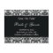 Black and White Personalized Damask Save the Date