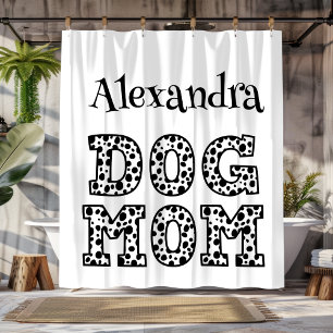 Black and White Personalized Dog Mom