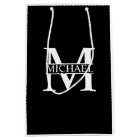 Black and White Personalized Monogram and Name