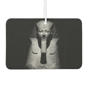 Black and white pharaoh king air freshener