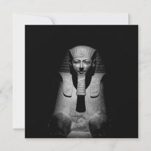 Black and white pharaoh king card