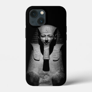 Black and white pharaoh king iPhone 13 mini case