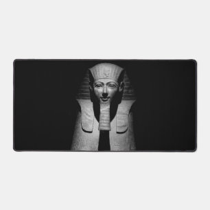 Black and white pharaoh king desk mat