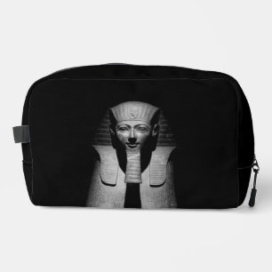 Black and white pharaoh king dopp kit