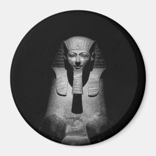 Black and white pharaoh king magnet