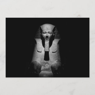 Black and white pharaoh king menu