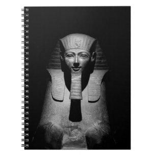 Black and White Pharaoh King Photograph Notebook