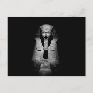 Black and White Pharaoh King Photograph Postcard