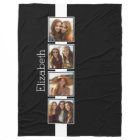 Black and White Photo Collage Squares Personalized