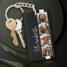 Black and White Photo Collage Squares Personalized