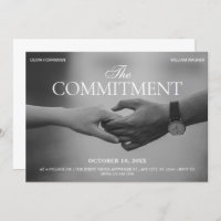 Black and white photo holding hand commitment