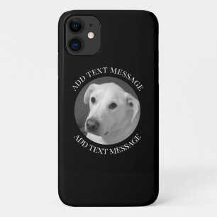 Black and White Photo of a Beautiful Soulful Dog iPhone 11 Case