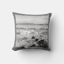 Black and White Photo of Atlantic Ocean Waves