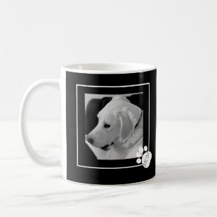 Black and White Photo of Cute Dog Best Mom Ever Coffee Mug
