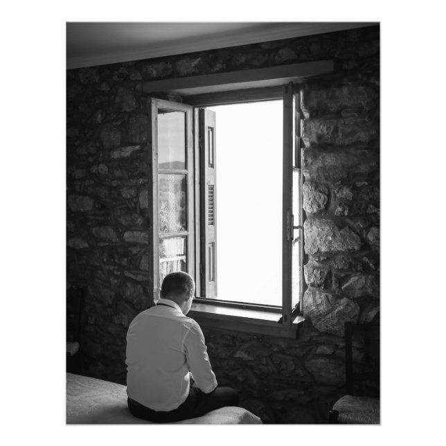 Black and white photo of man (Front)