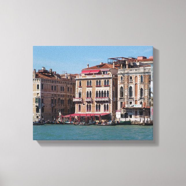 Black and White Photography Venice Italy Canvas Print (Front)