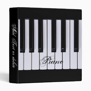 Black and White Piano Binder