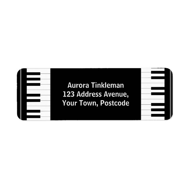 Black and white Piano keys (Front)