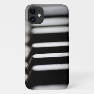 Black and white piano keys iPhone 11 case
