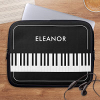 Black and White Piano Keys Musician's Personalized