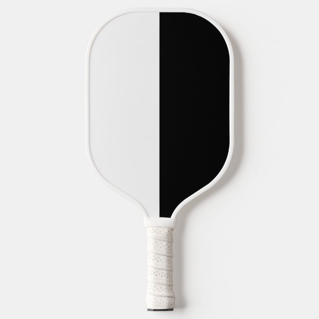 Black and White Pickleball Paddle (Front)
