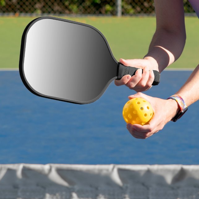 Black and White Pickleball Paddle (Insitu)