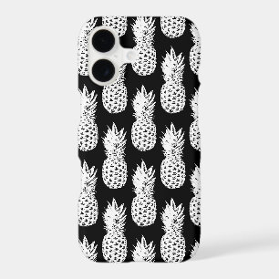 Black and white pineapple pattern