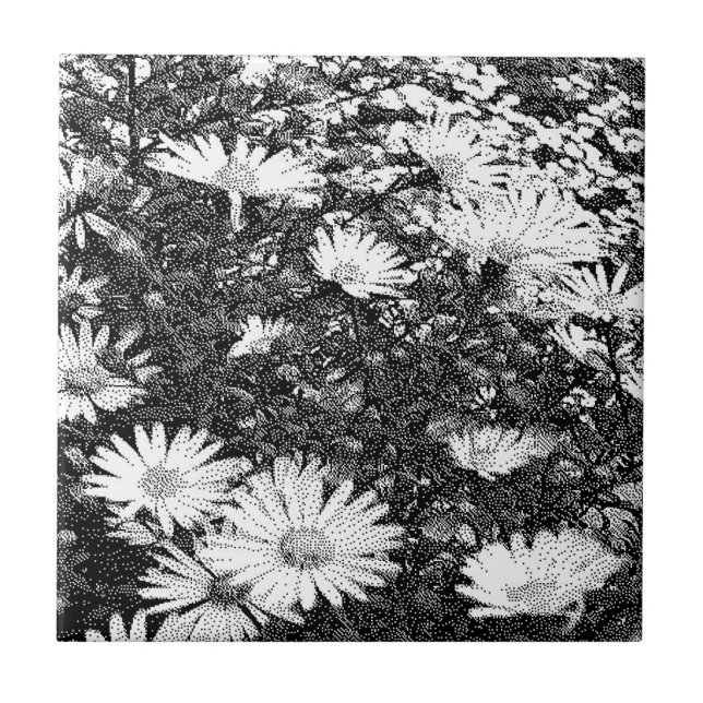 black and white pixel art  tile (Front)