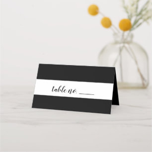 Black and White Place Cards