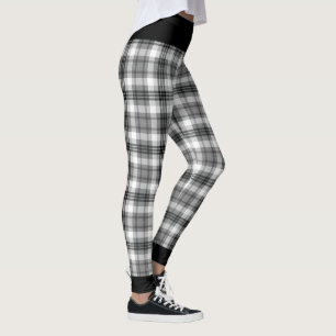 Black and White Plaid Leggings